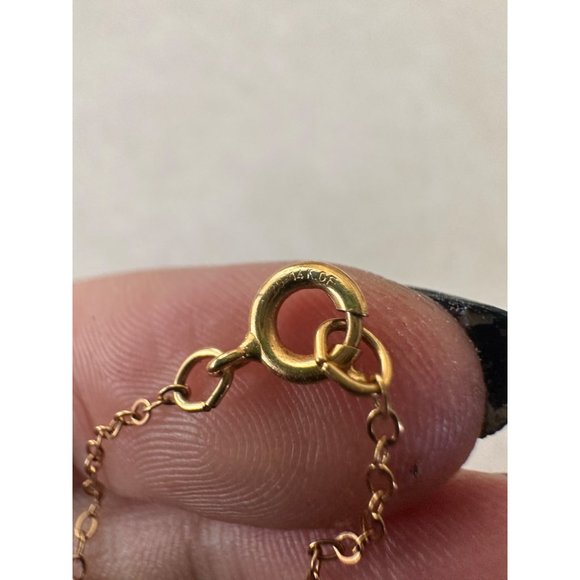 Antique Victorian gold filled Etruscan revival purple paste pendant necklace - Picture 8 of 10